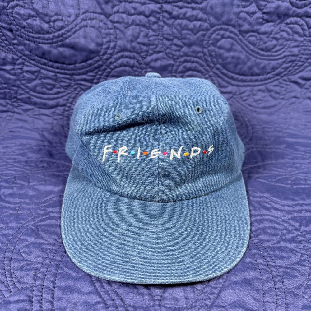 Vintage 1995 Friends TV Show Diet Coke Yupoong Hat Blue Cotton Dad Cap 90s Promo